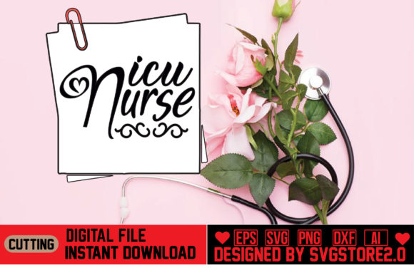 Icu Nurse Graphics for Crafts & Branding
