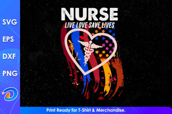 Nurse Live Love Save Lives Svg: Graphics for Crafts