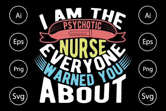 Psychotic Nurse Graphics for Bold Crafts
