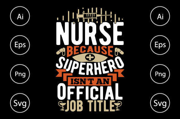 Superhero Nurse Graphics for Crafts & Branding