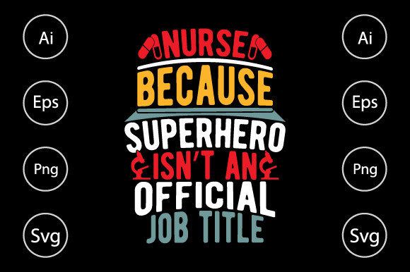 Superhero Nurse Graphics for Crafts & POD